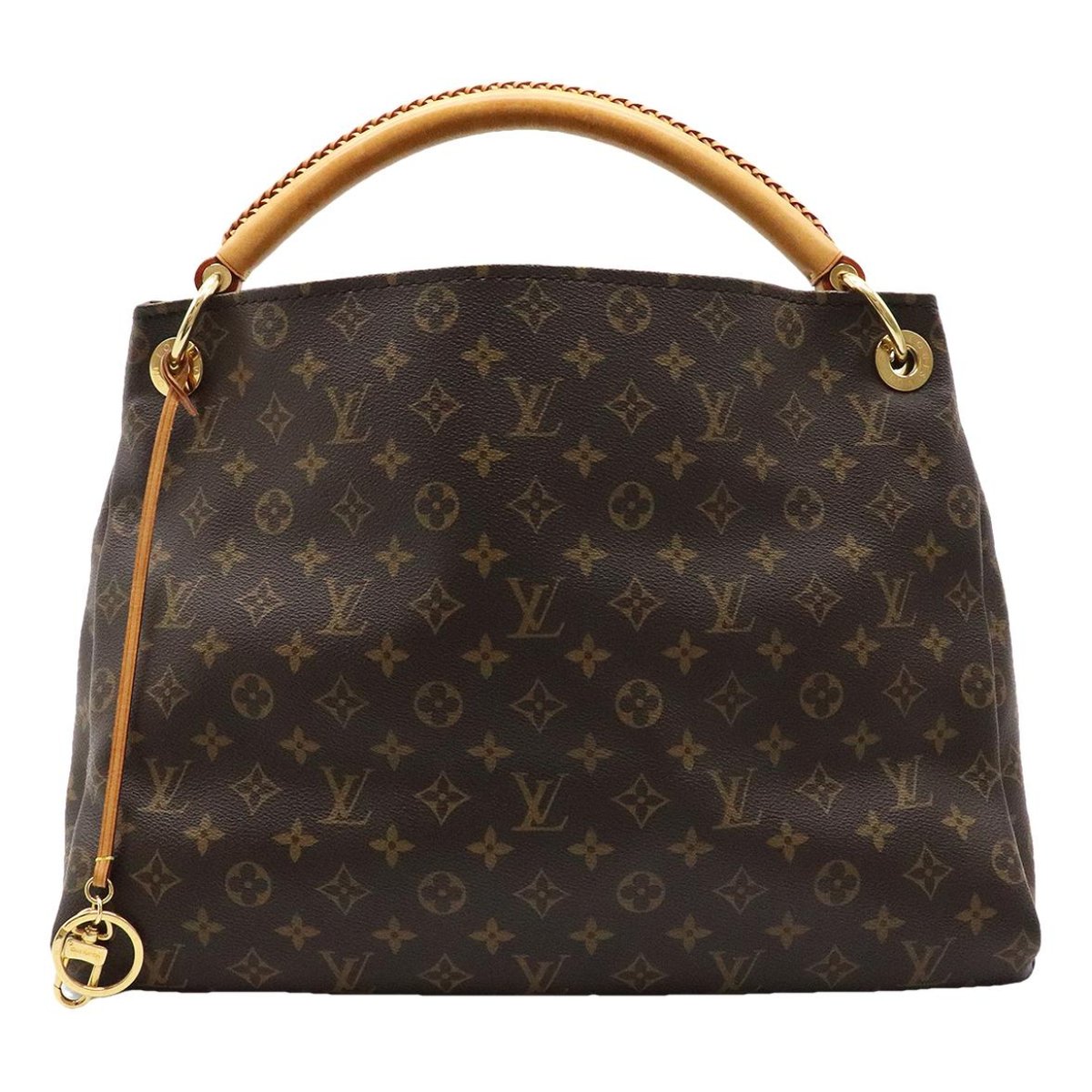 Artsy leather handbag