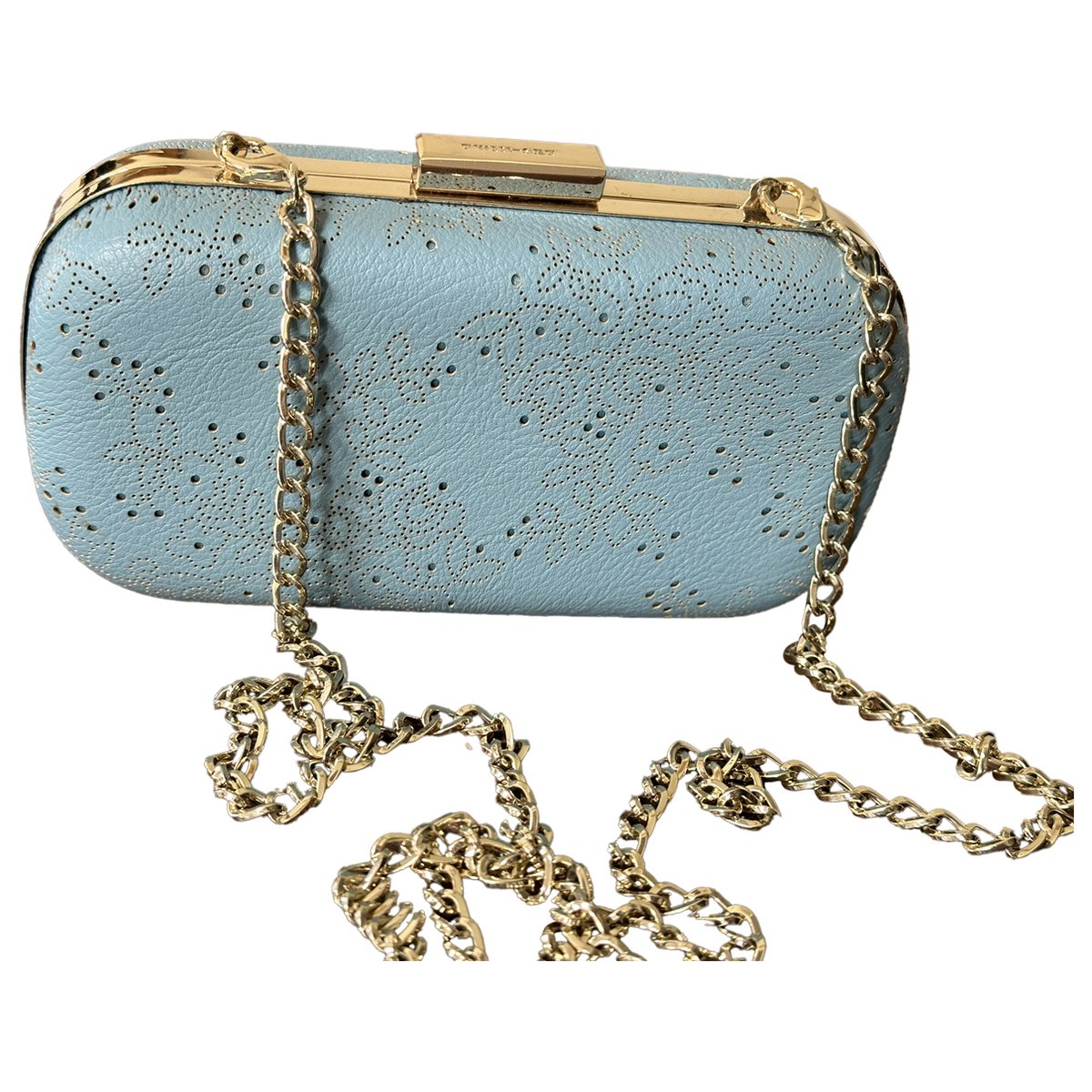 Vegan leather clutch bag