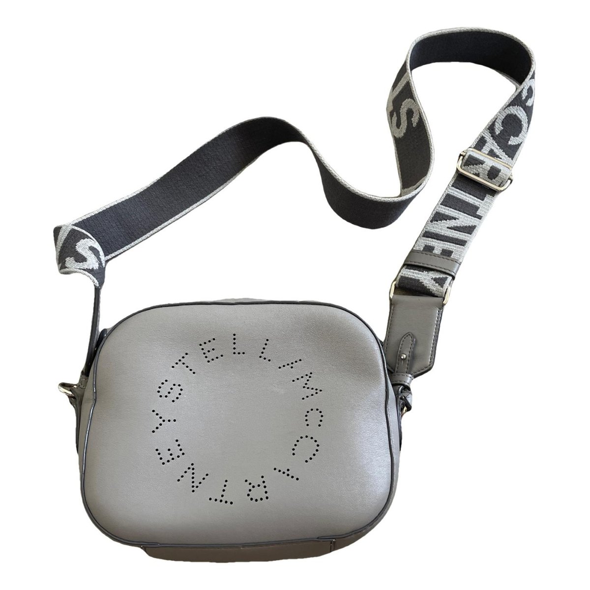 Logo vegan leather crossbody bag