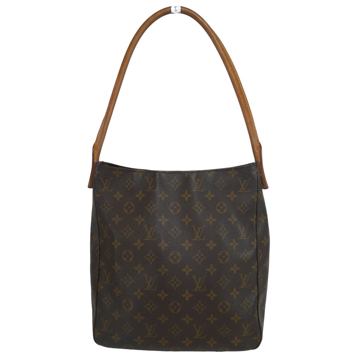 Looping leather handbag