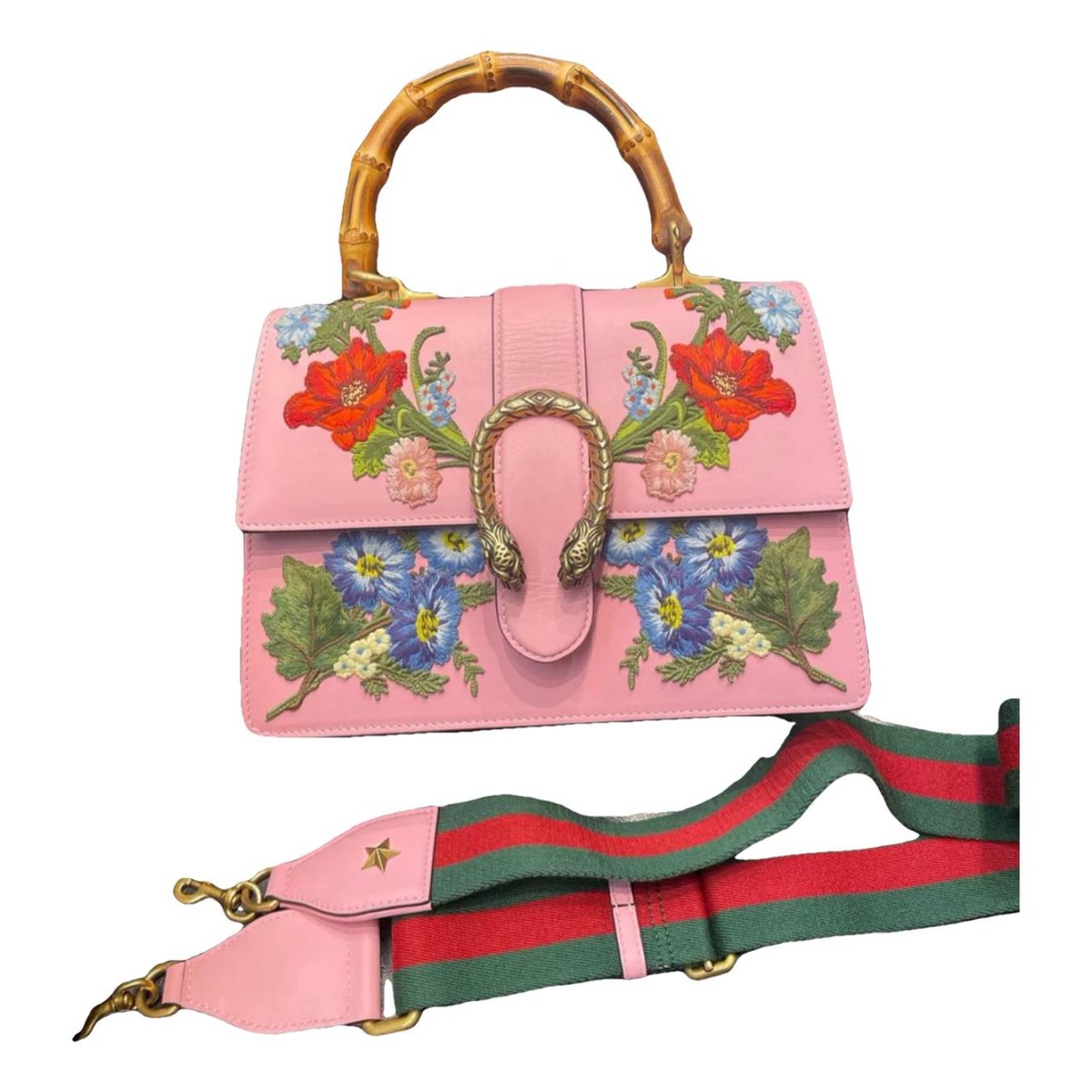Dionysus Bamboo leather handbag
