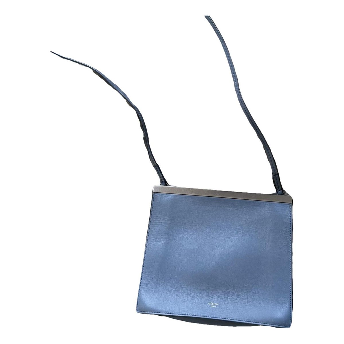 Clasp leather crossbody bag