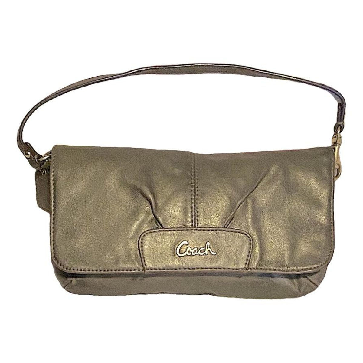Signature Sufflette leather clutch bag