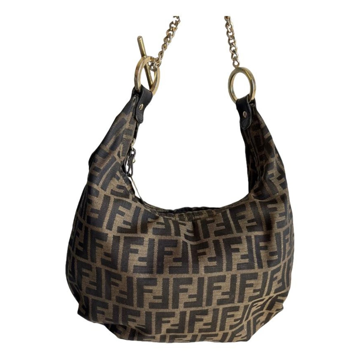 Croissant leather handbag