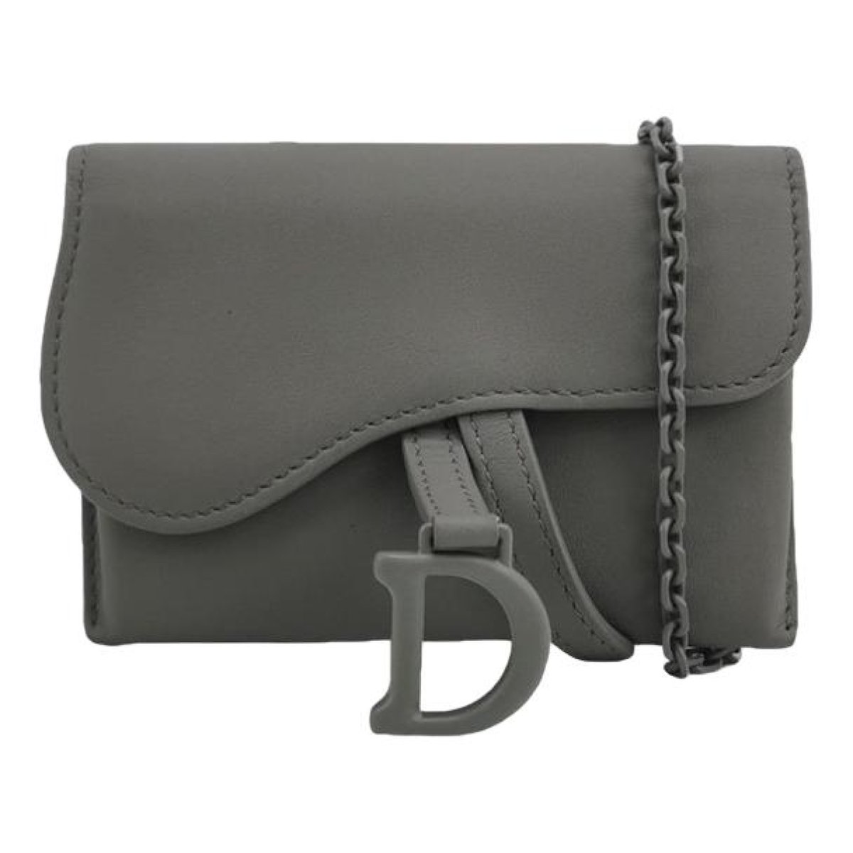Saddle rectangular leather handbag