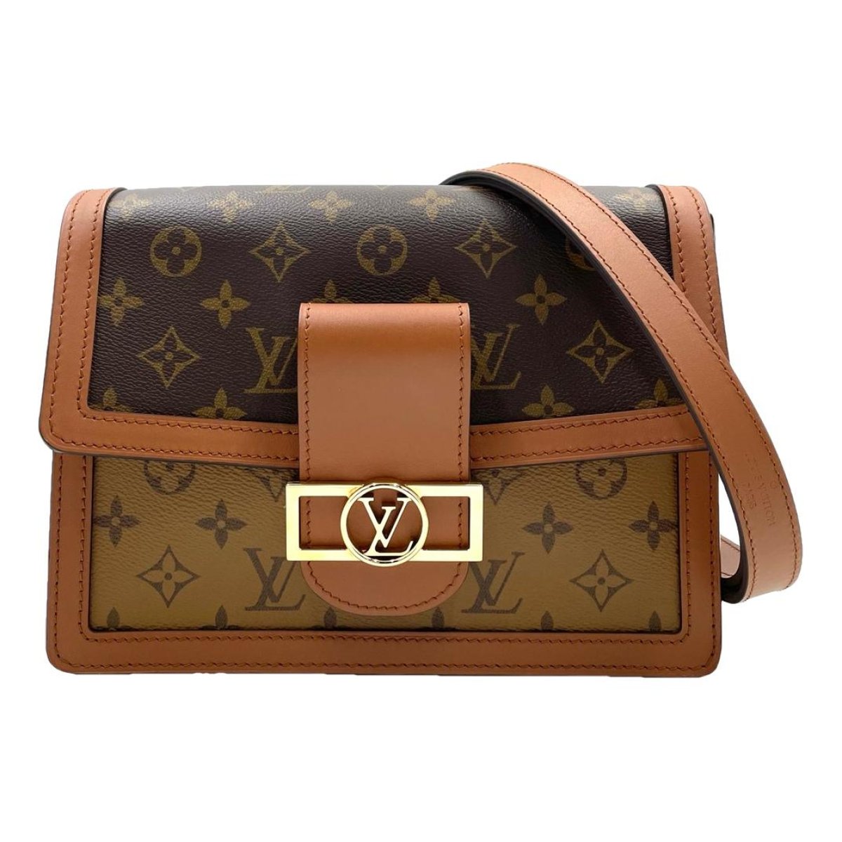 Dauphine leather handbag