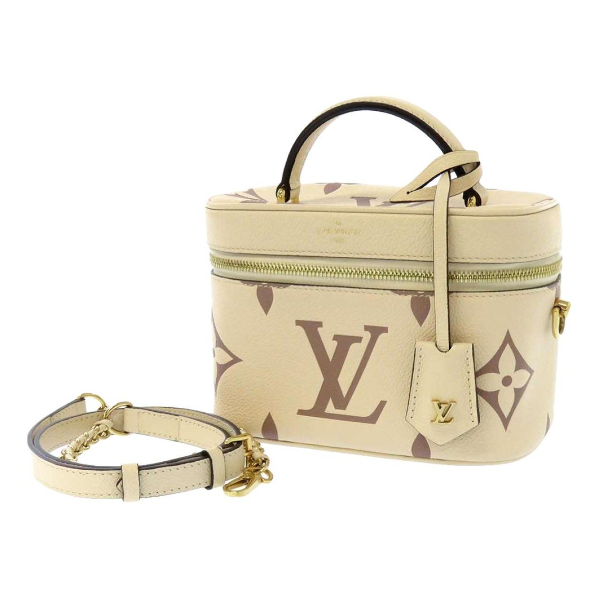 Vanity leather handbag