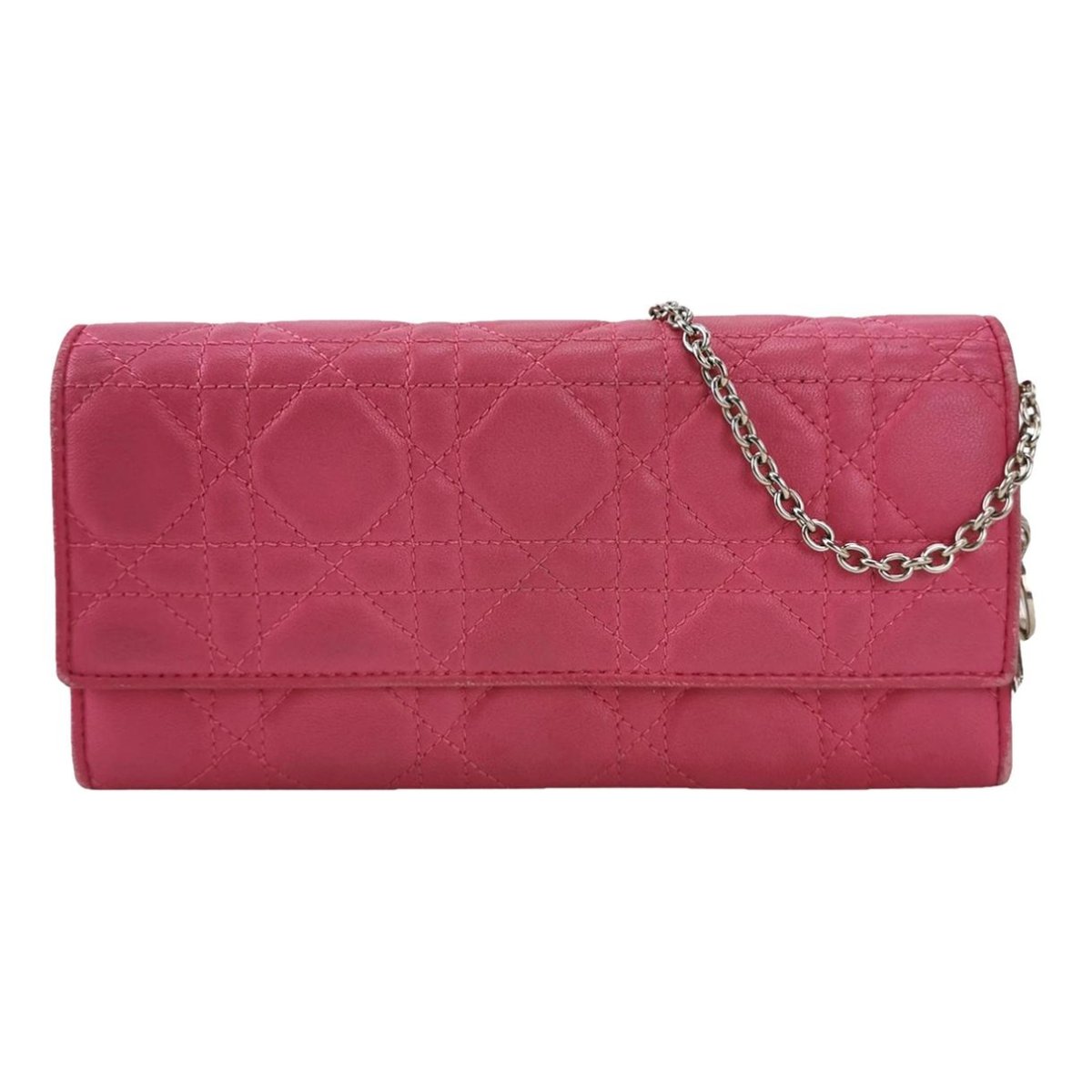 Lady Dior Wallet On Chain leather crossbody bag