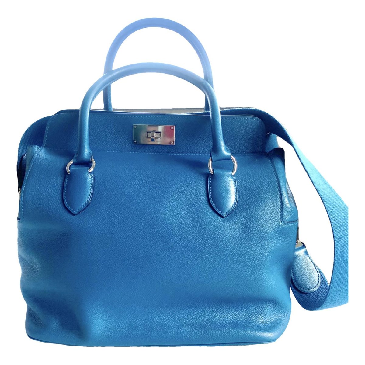 Toolbox leather handbag
