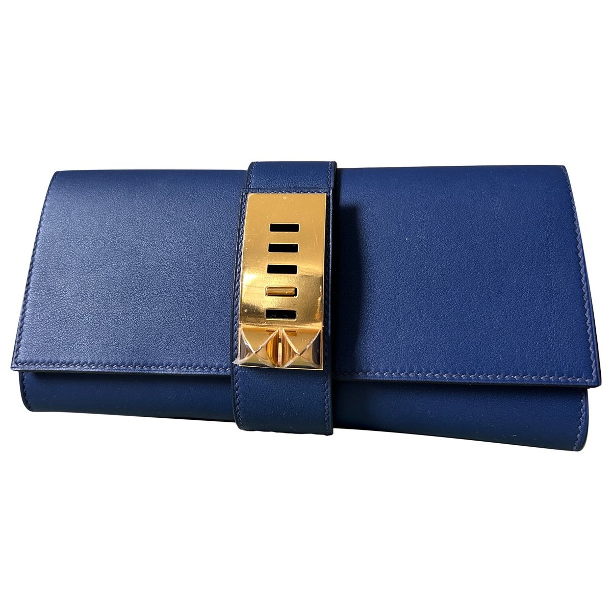 Médor leather clutch bag