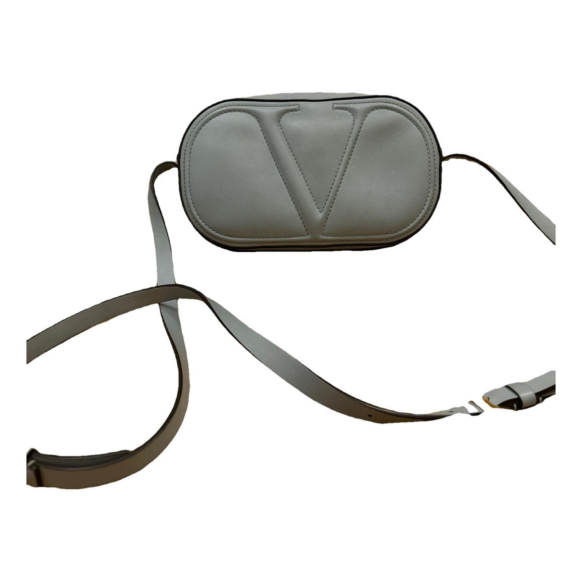 VLogo leather crossbody bag