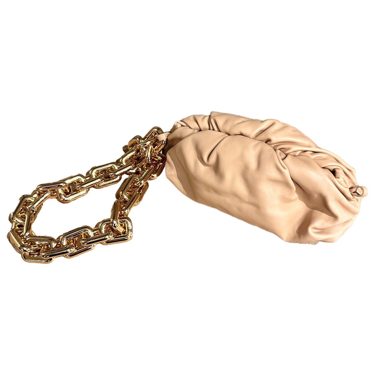 Chain Pouch leather clutch bag