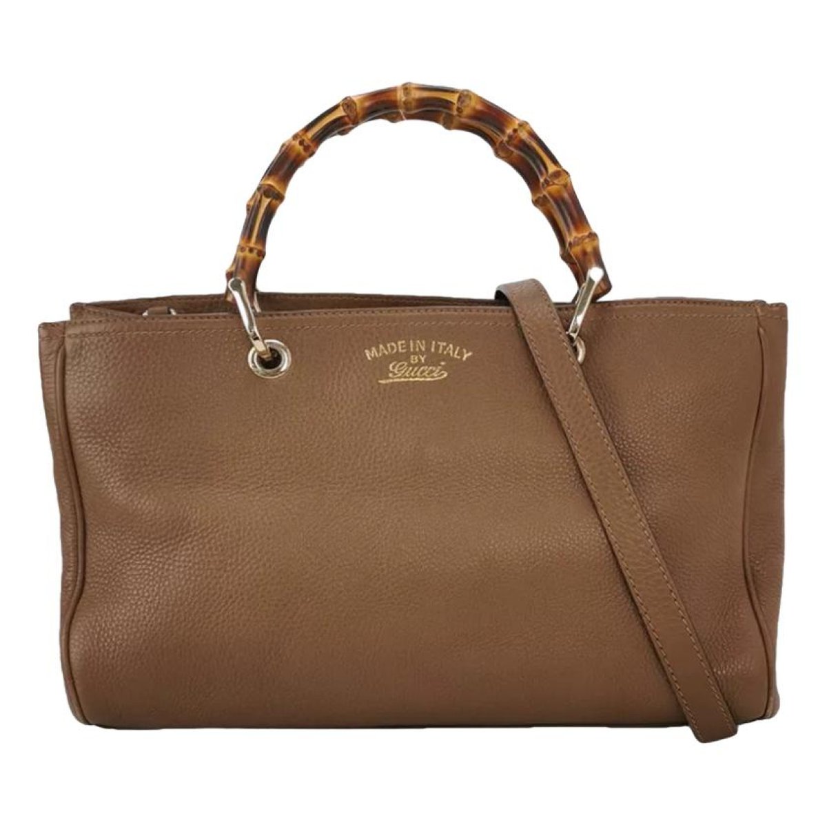 Bamboo Shopper leather tote