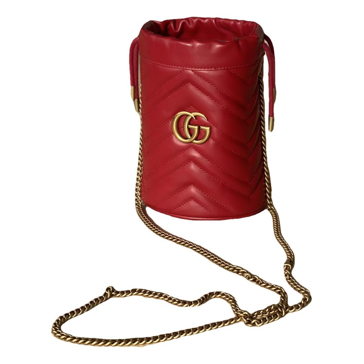 GG Marmont Chain Bucket leather crossbody bag