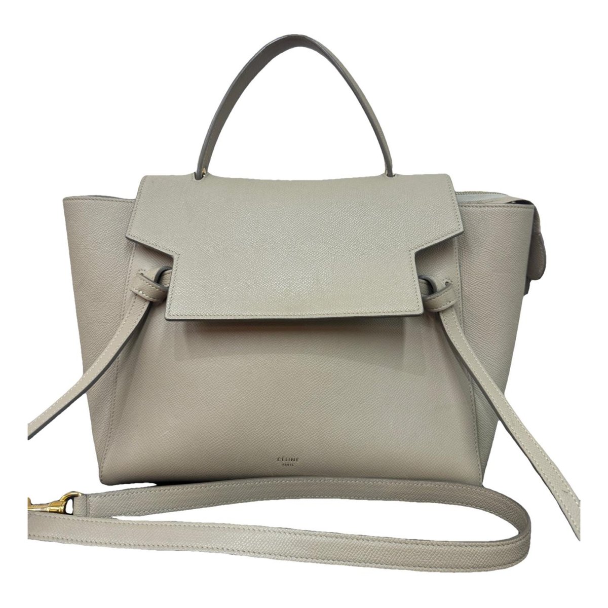 Belt leather handbag