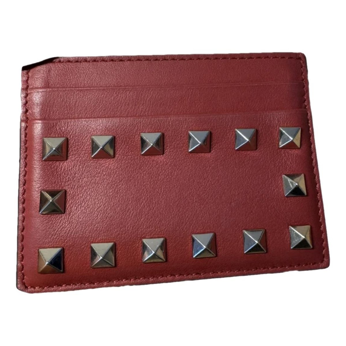 Rockstud leather wallet