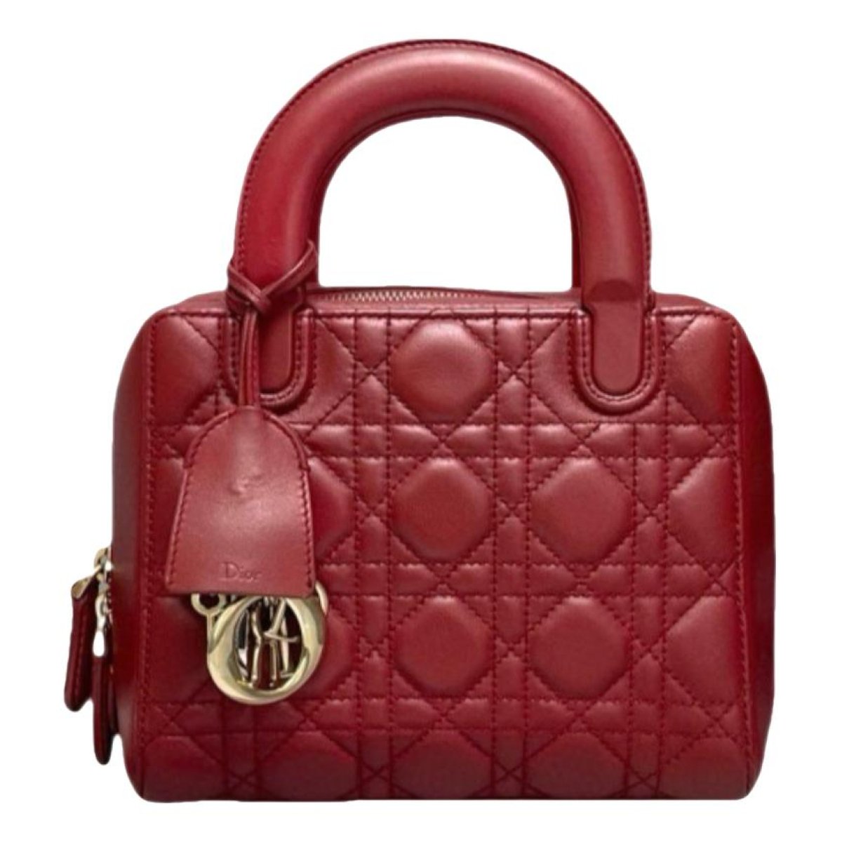 Lady Dior leather handbag