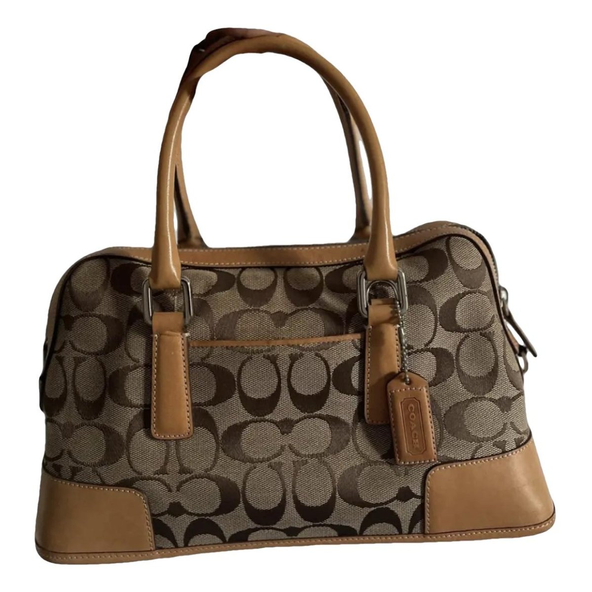 Cartable mini sierra cloth handbag