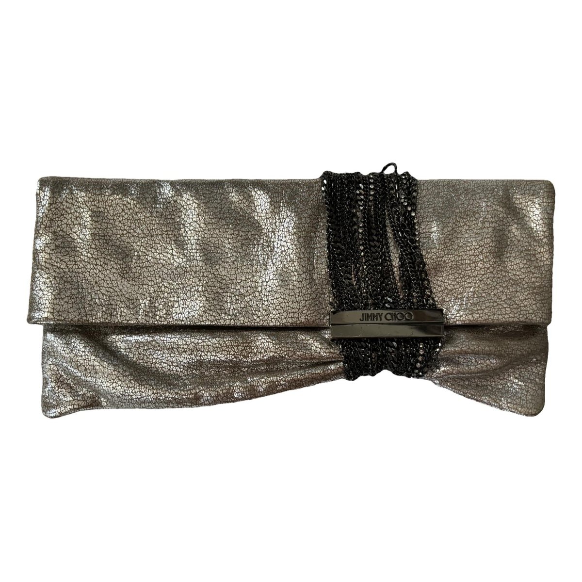 Chandra leather clutch bag