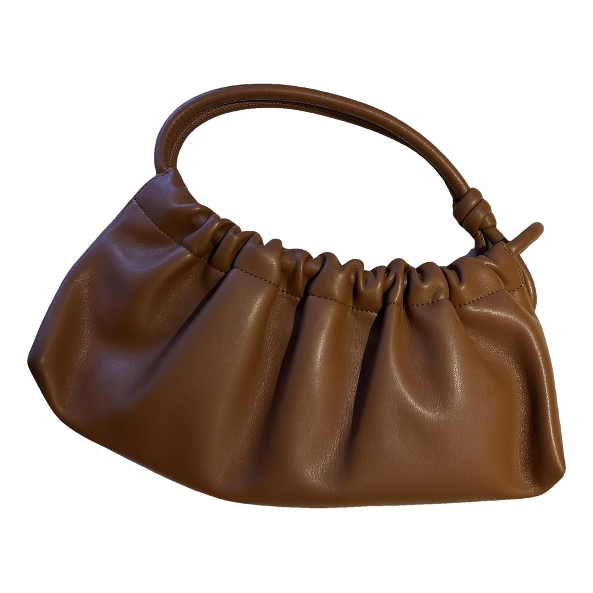 Trapeze leather handbag