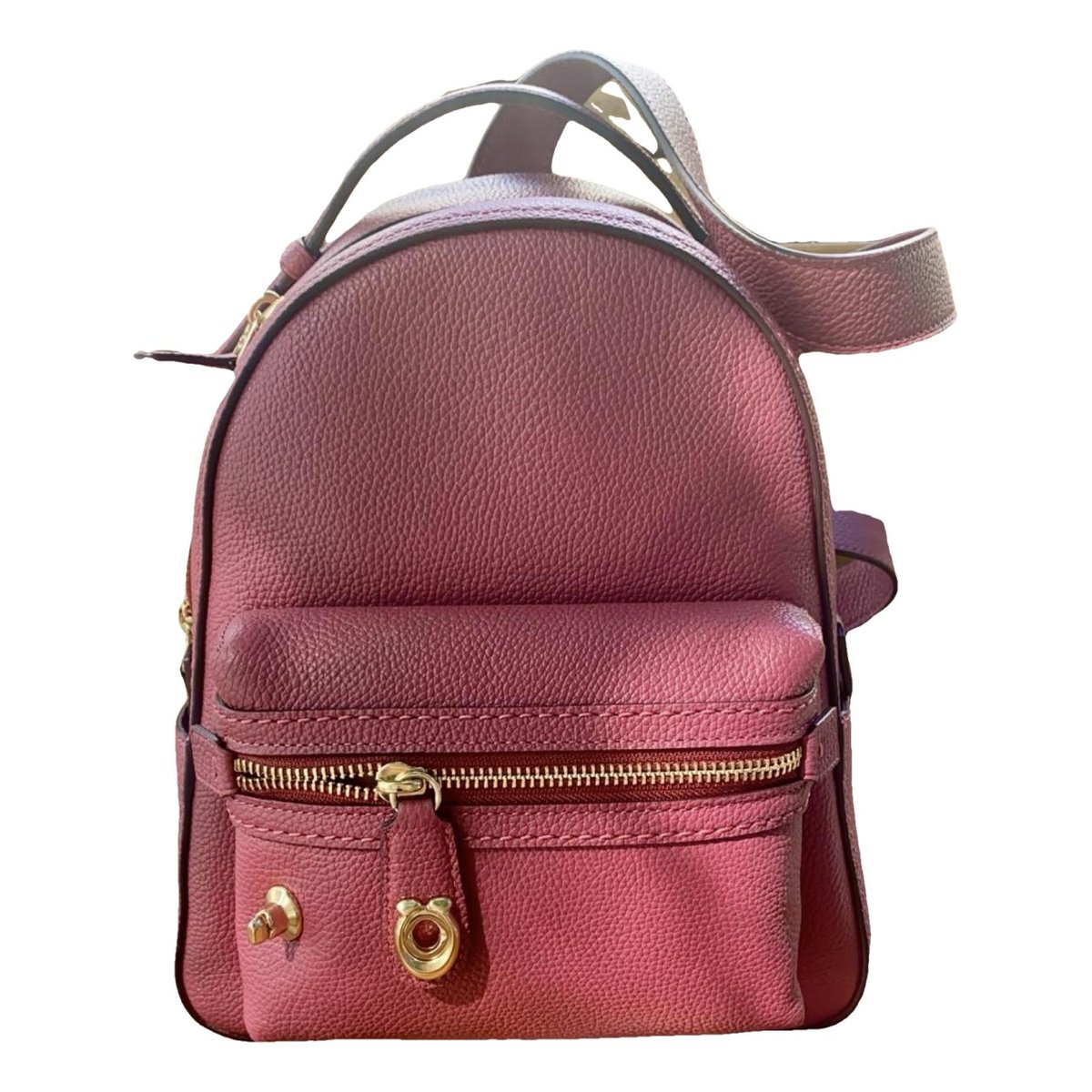 Campus leather backpack