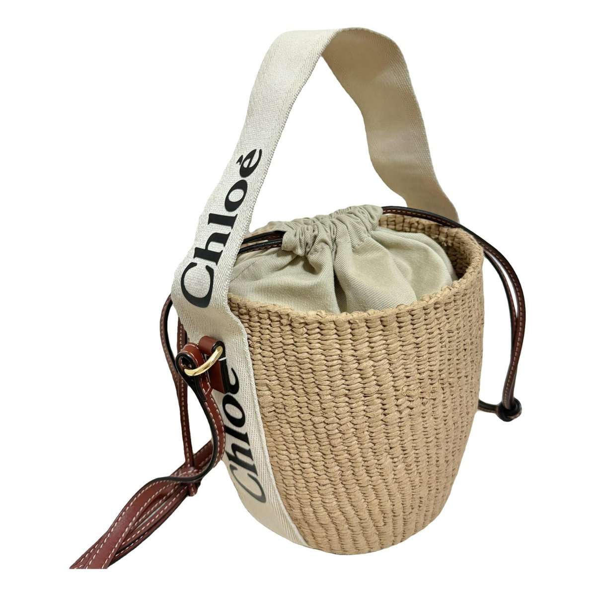 Woody Basket leather handbag