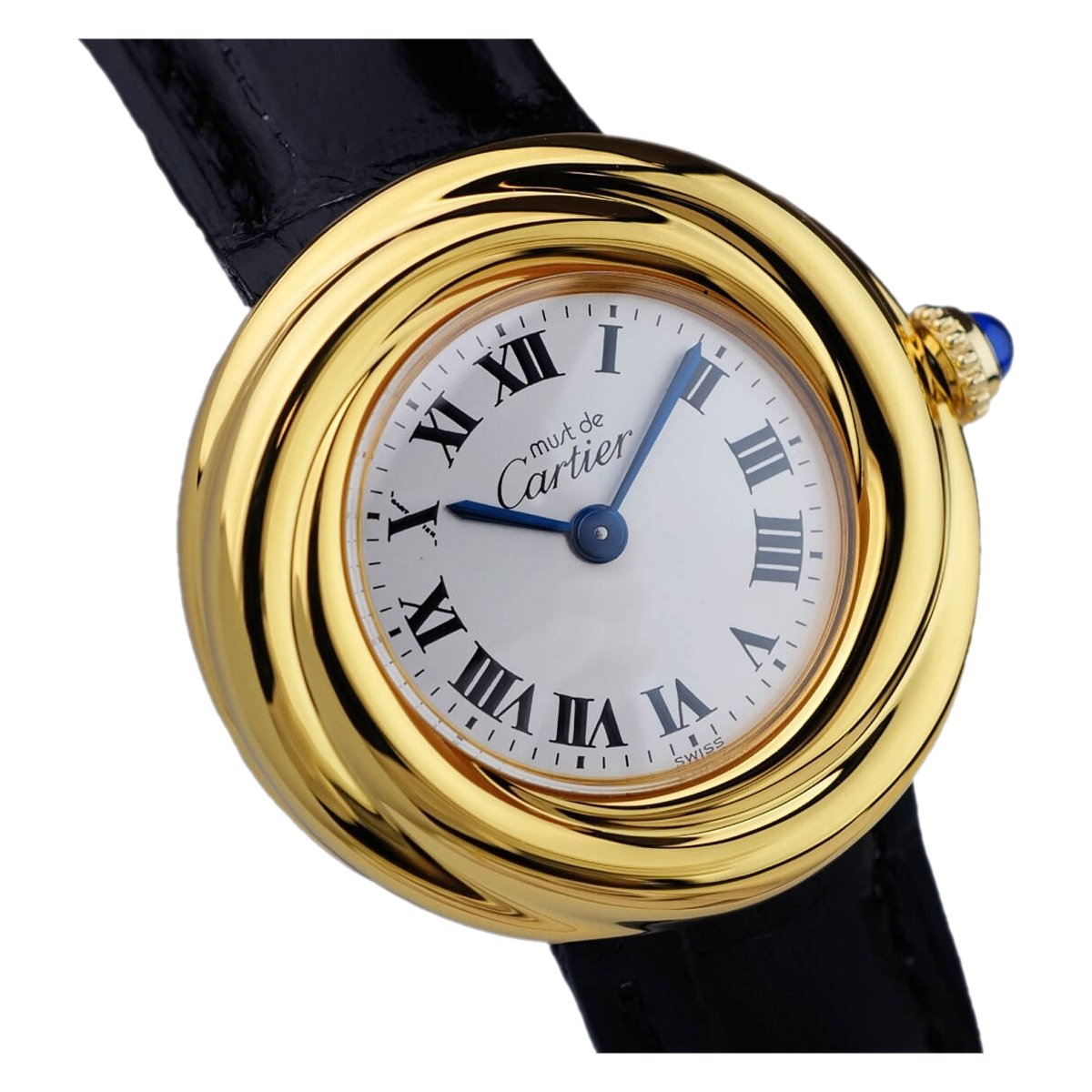 Must Trinity silver gilt watch