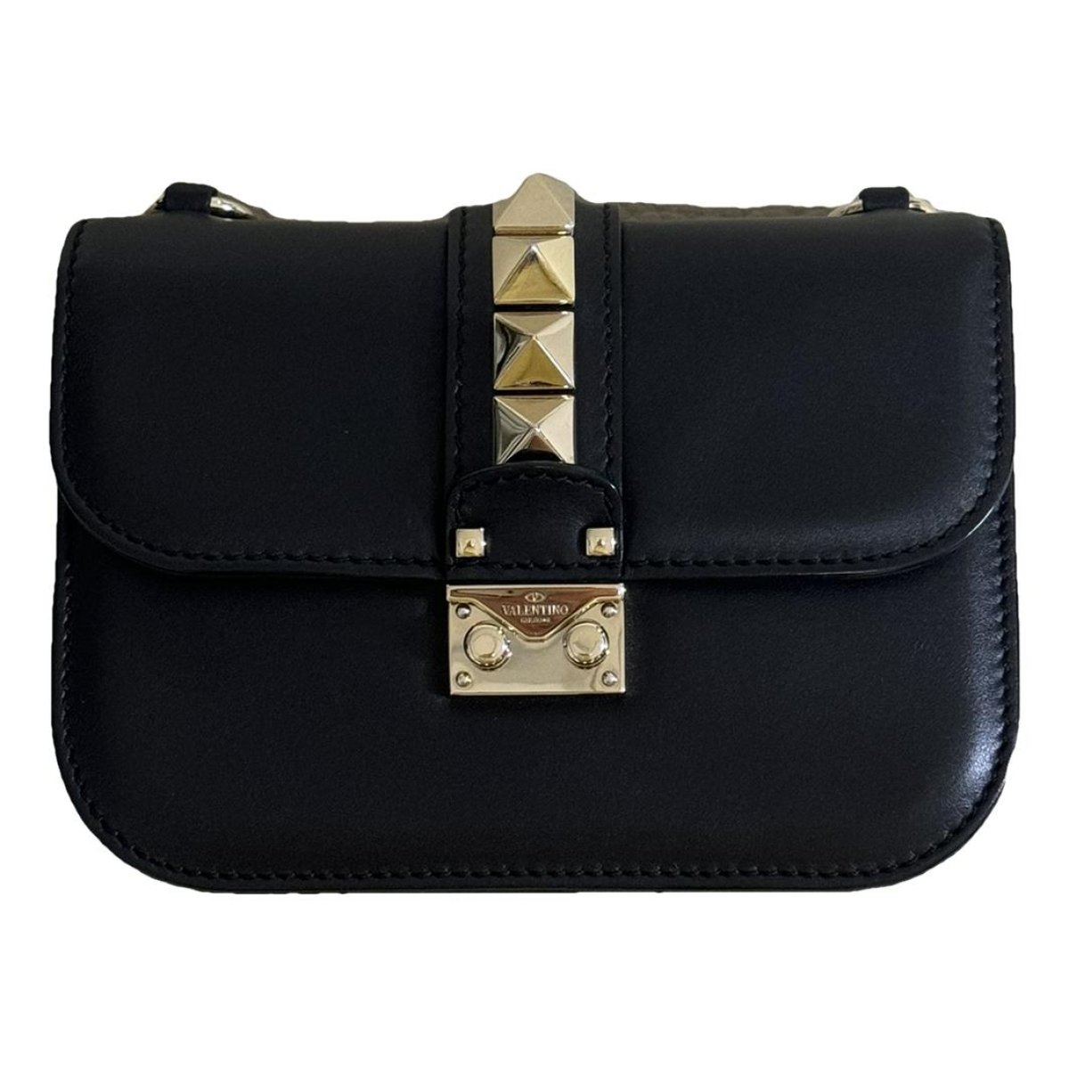 Glam Lock leather bag