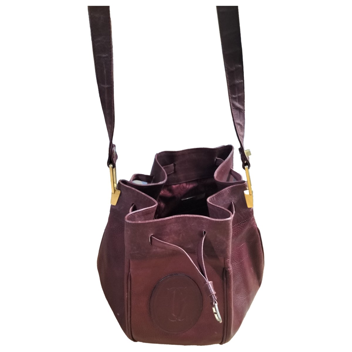 Seau leather handbag