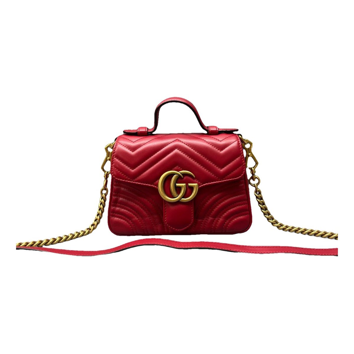 GG Marmont Flap leather handbag