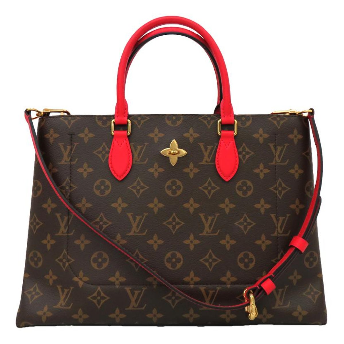 Flower Tote leather handbag