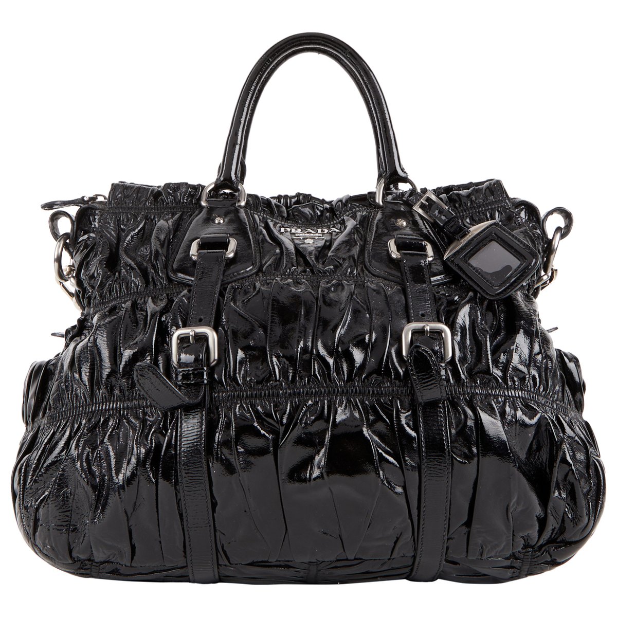 Mirage patent leather handbag