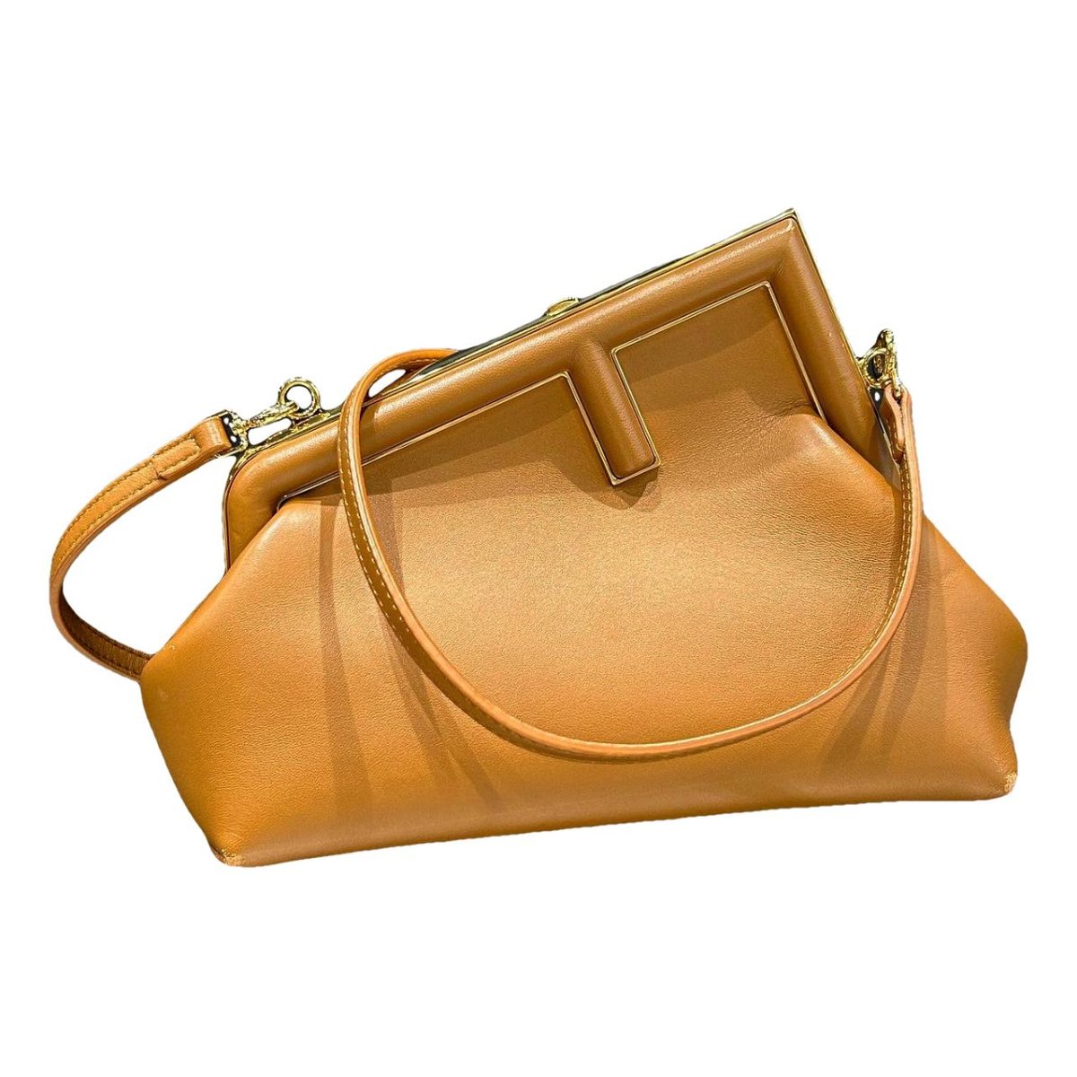 First leather handbag