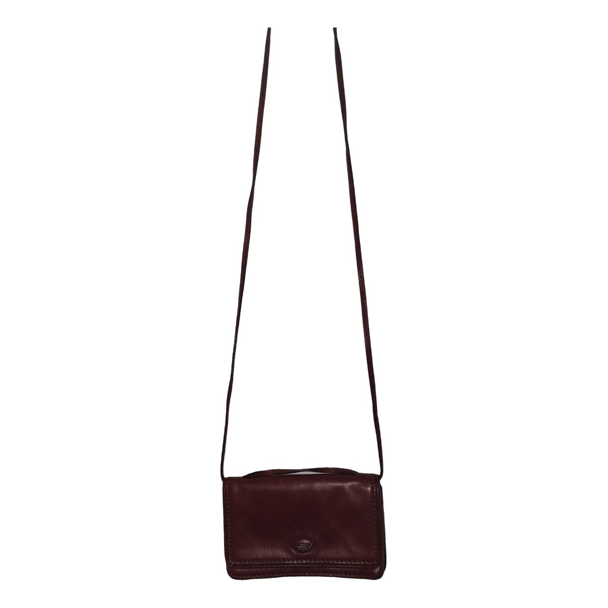 Leather clutch bag