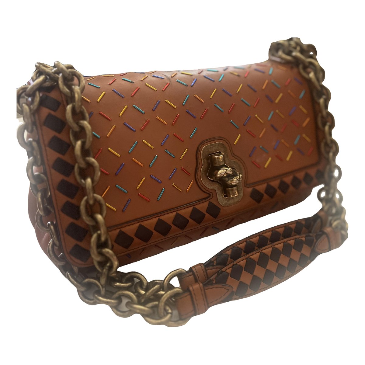 Knot leather handbag