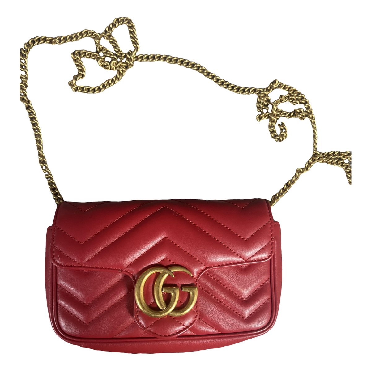 GG Marmont Chain Matelasse exotic leathers handbag
