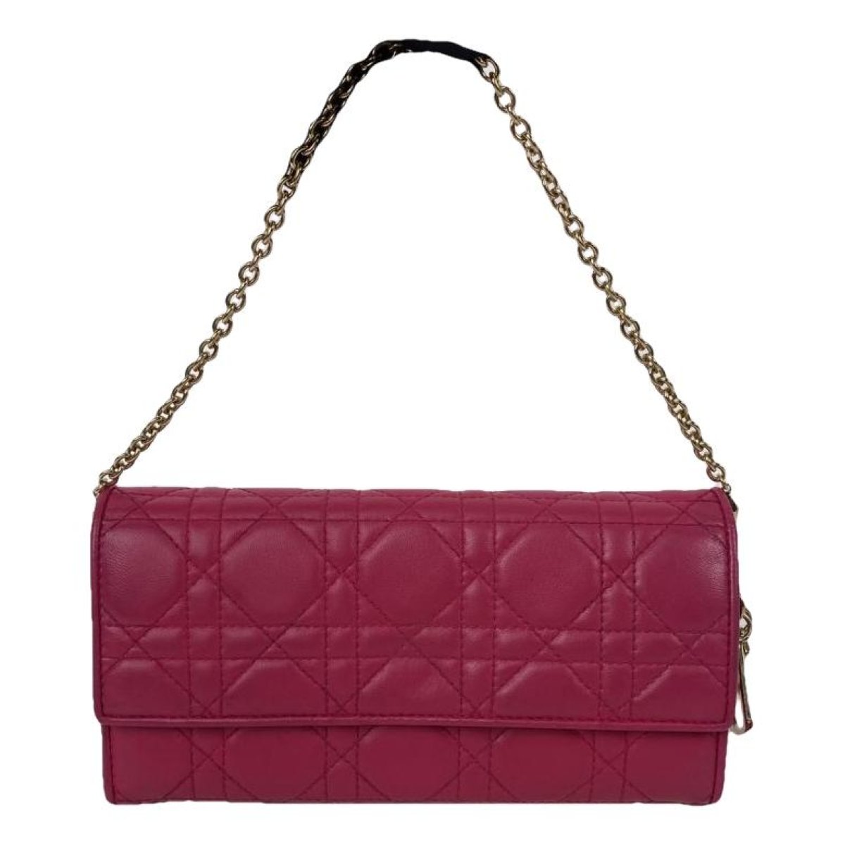 Lady Dior Wallet On Chain leather handbag