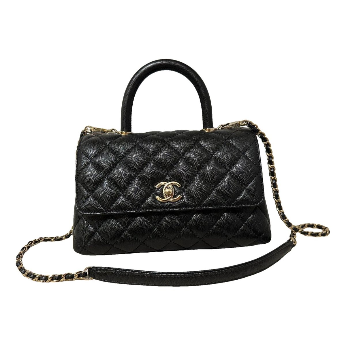 Coco Handle leather handbag