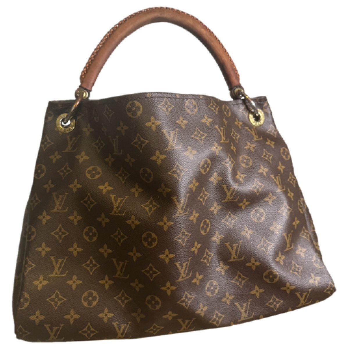 Artsy leather handbag
