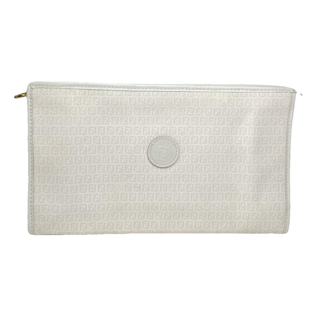 Baguette leather clutch bag