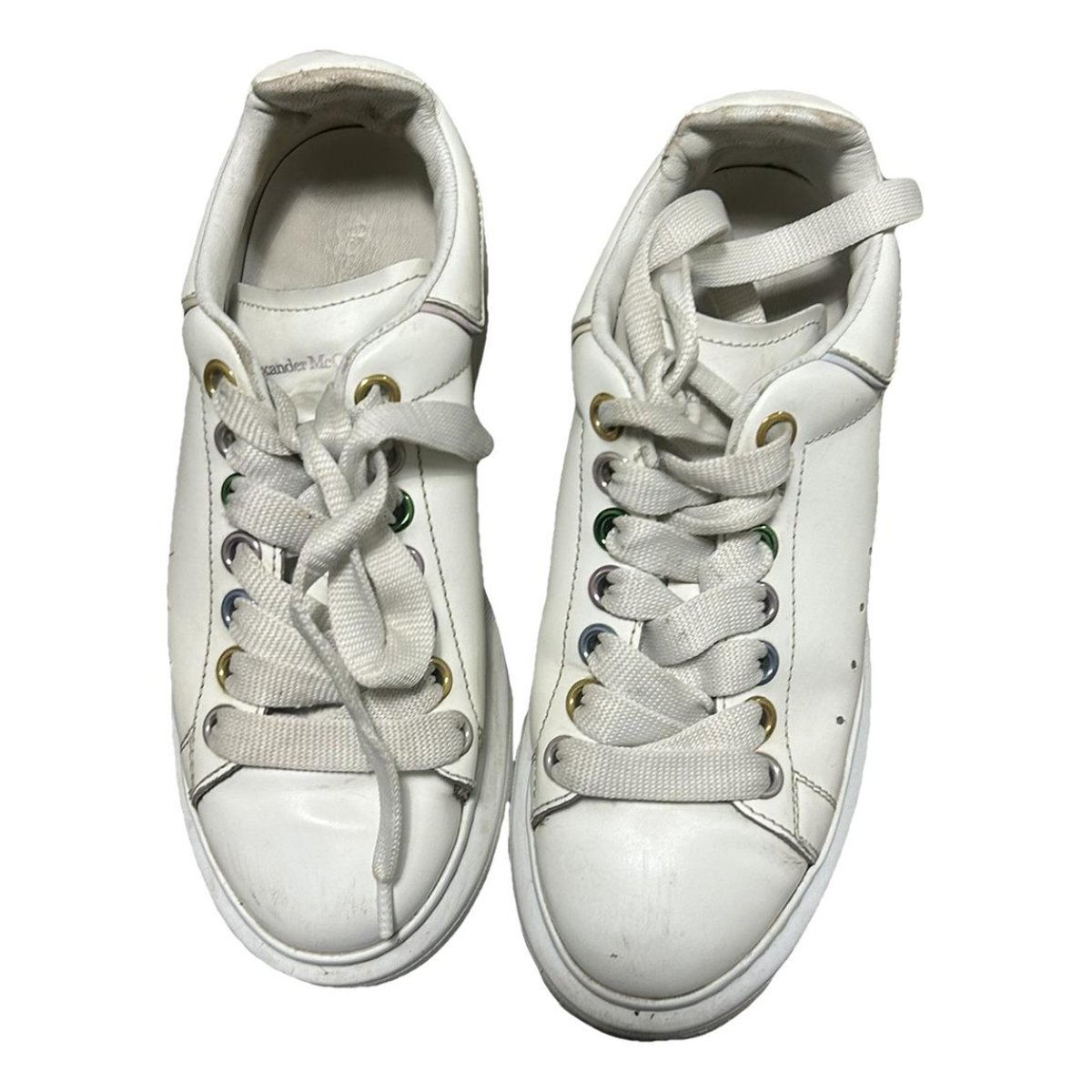 Oversize leather trainers