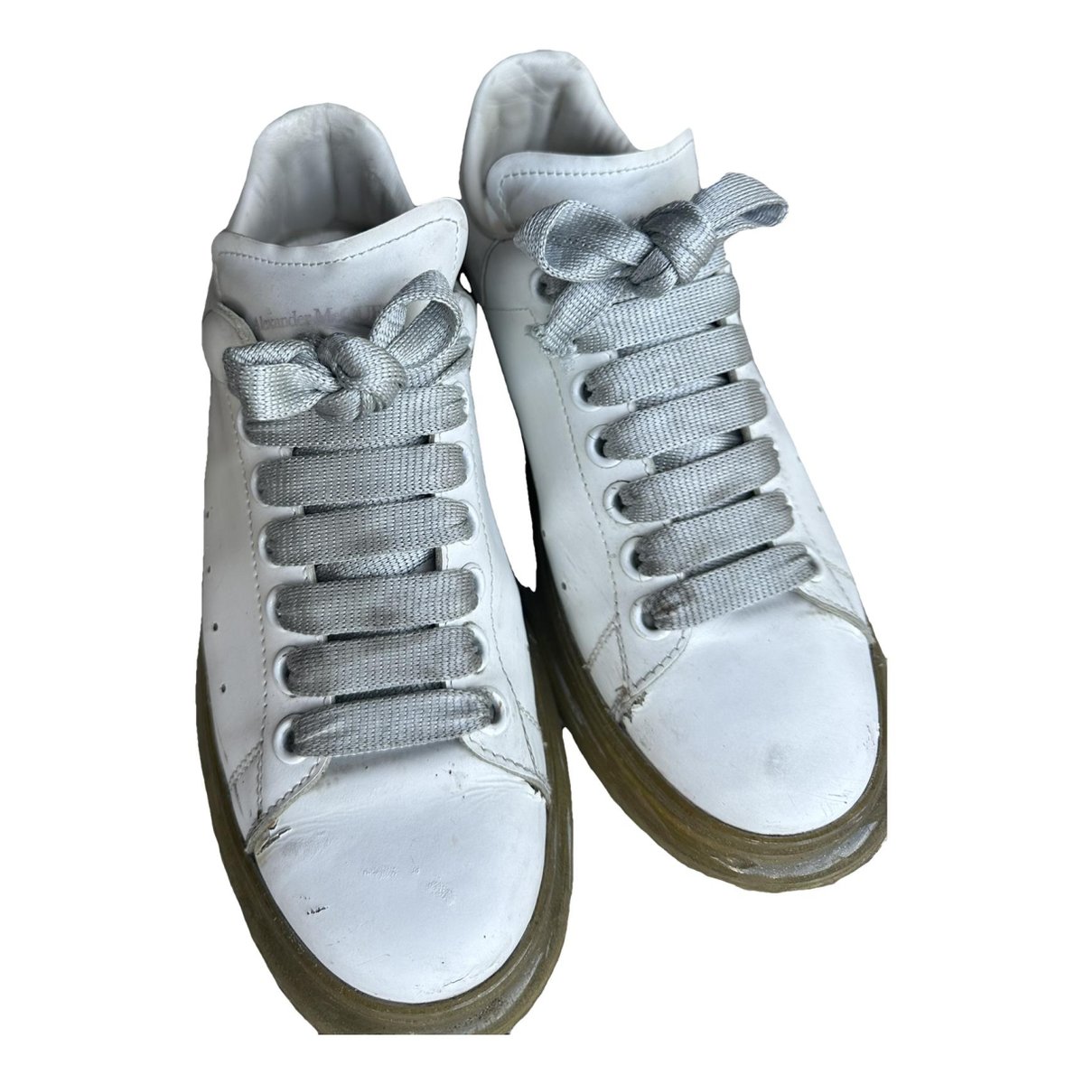 Oversize leather trainers