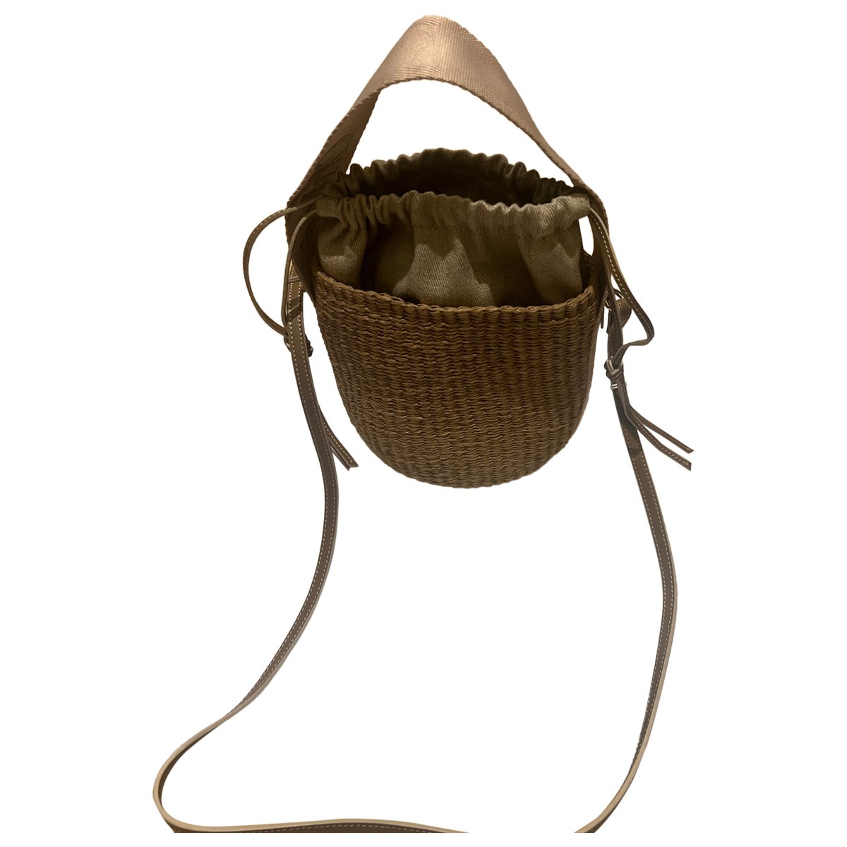 Woody Basket cloth handbag