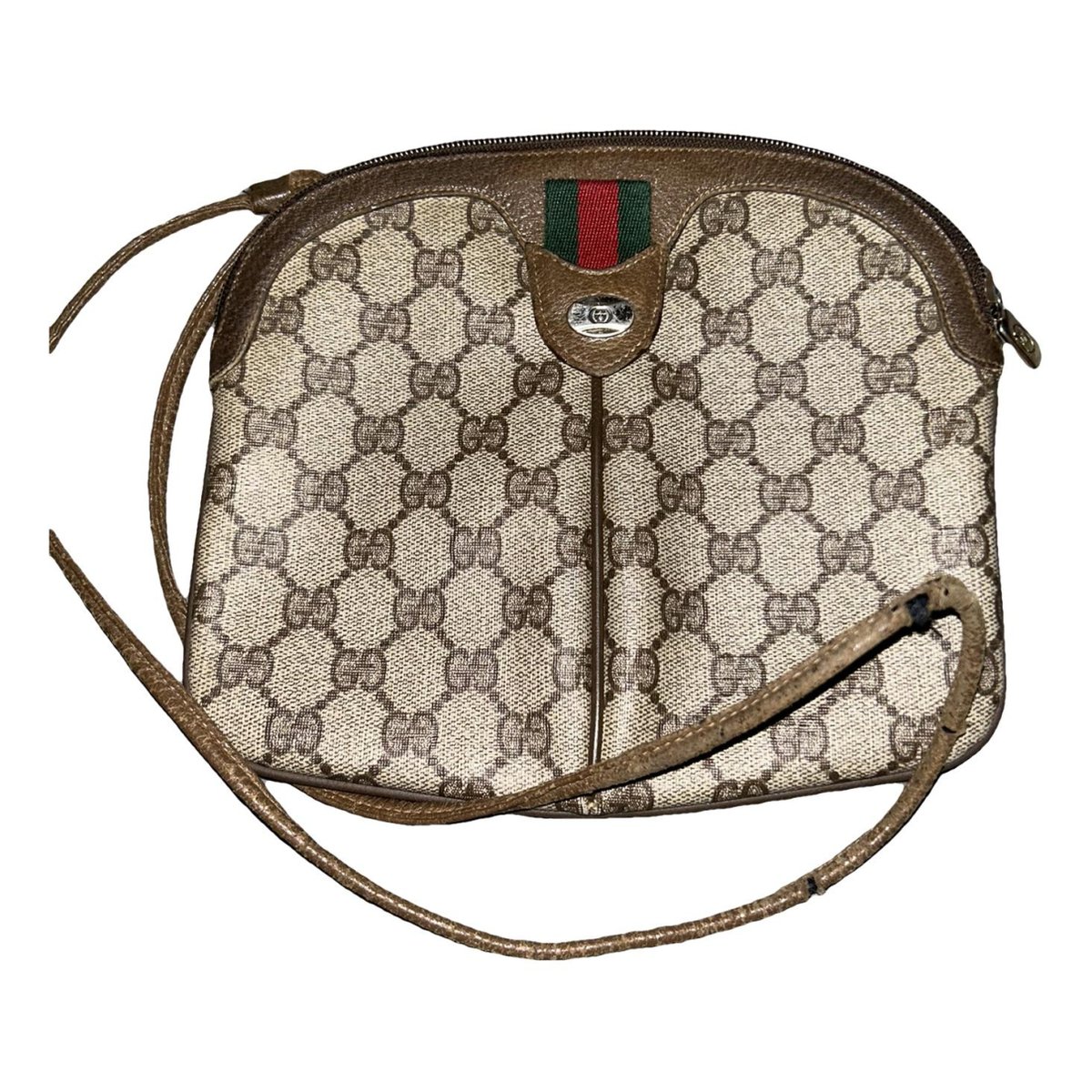 Ophidia Dome leather crossbody bag