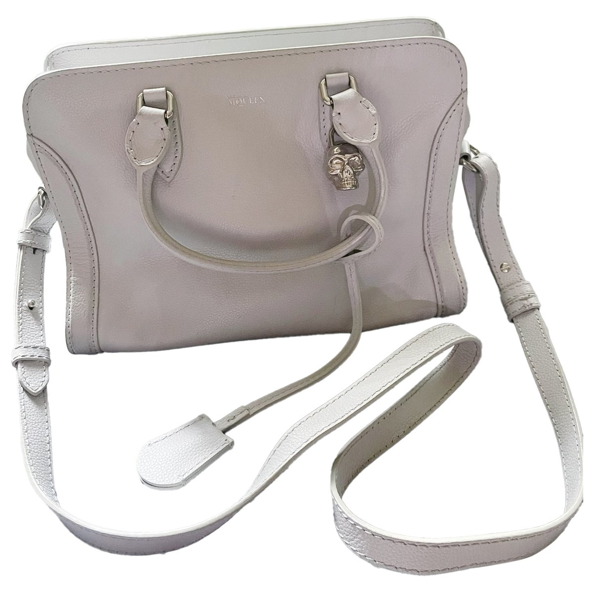 Zippé leather handbag