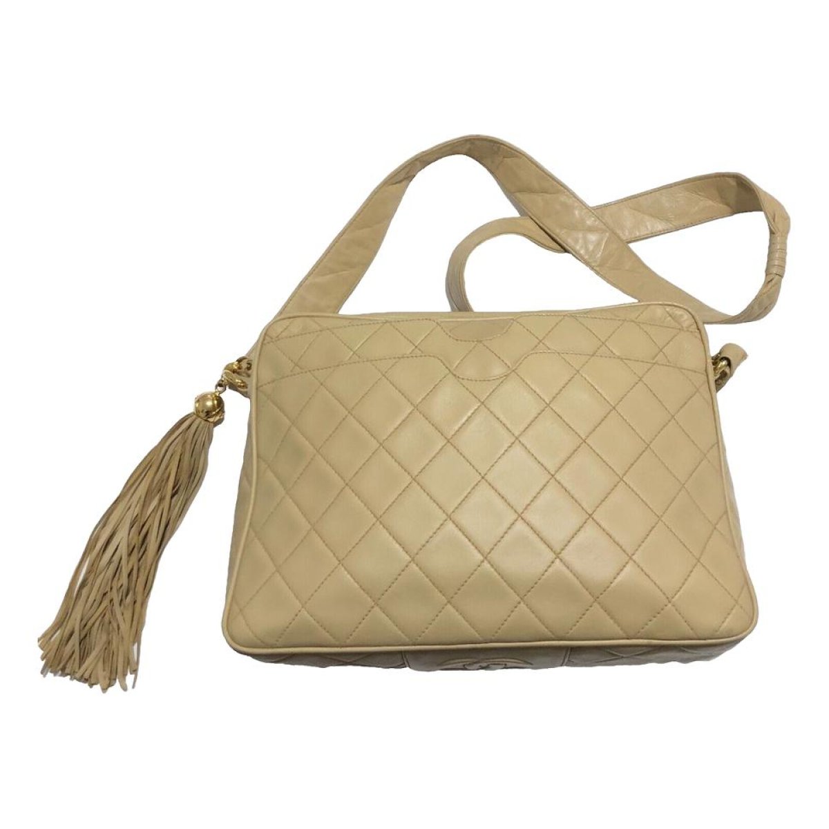 Camera leather crossbody bag