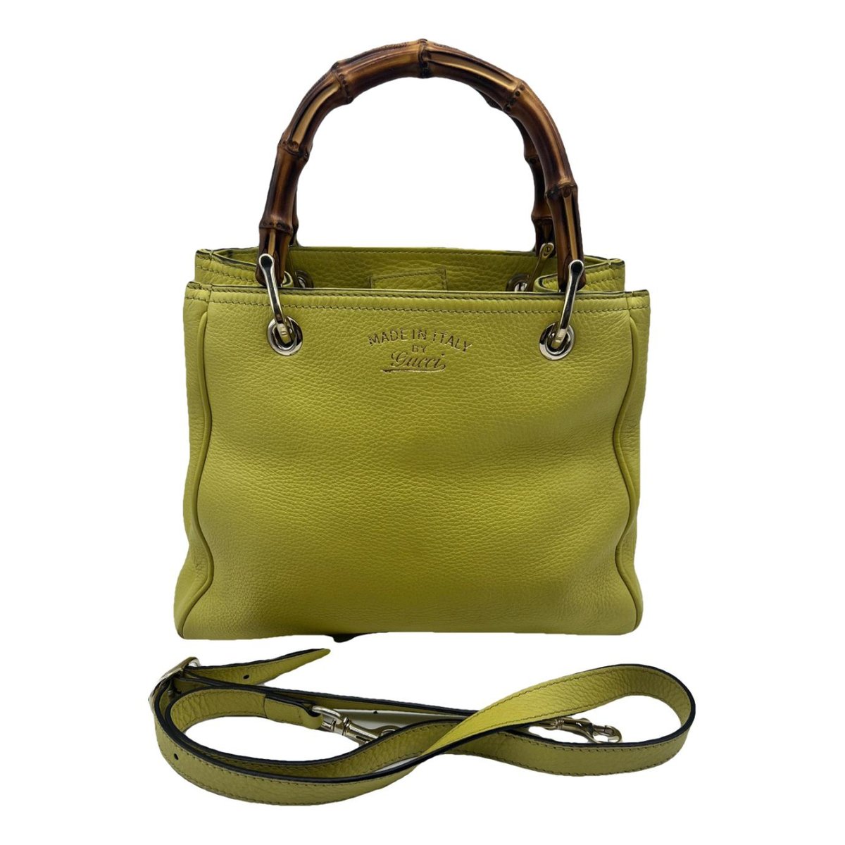 Bamboo Shopper leather tote