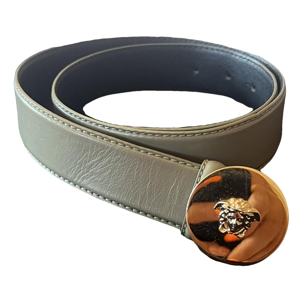 Medusa leather belt