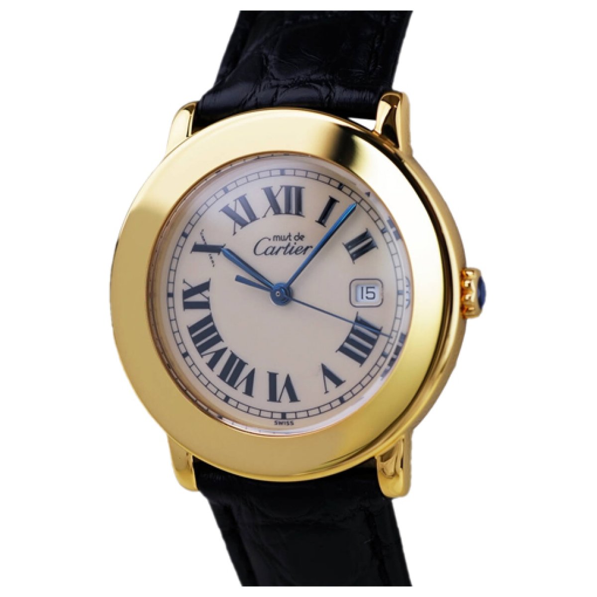 Ronde Solo silver gilt watch