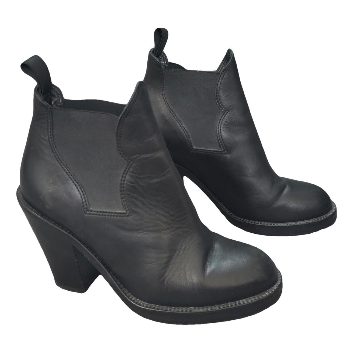 Star leather boots
